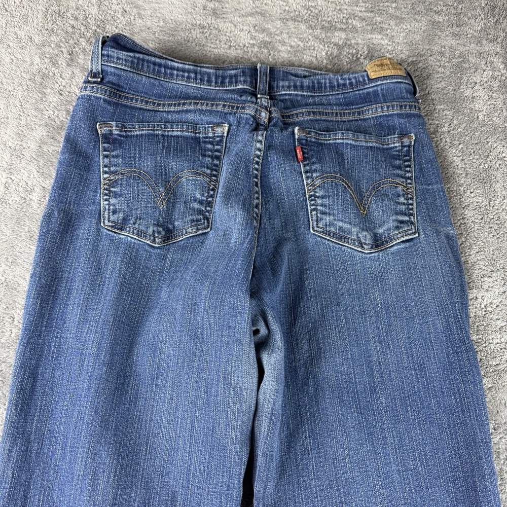 Levis 512 Perfectly Slimming Boot Cut Jeans Womens 30x27 Blue Medium Wash - Picture 15 of 15